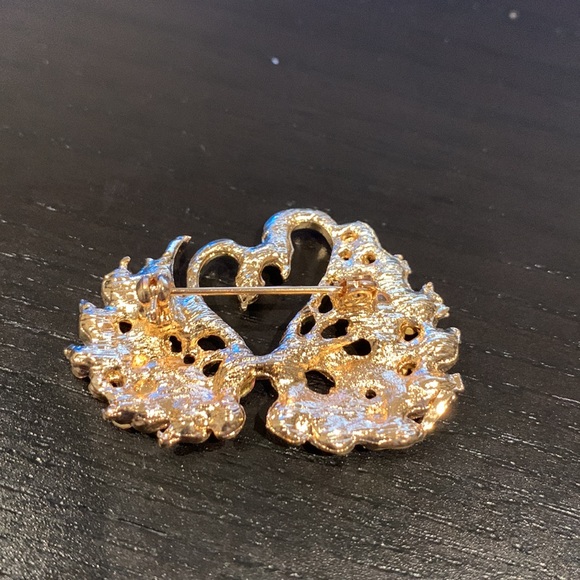 NWOT Pink diamond swan brooch - Picture 5 of 5